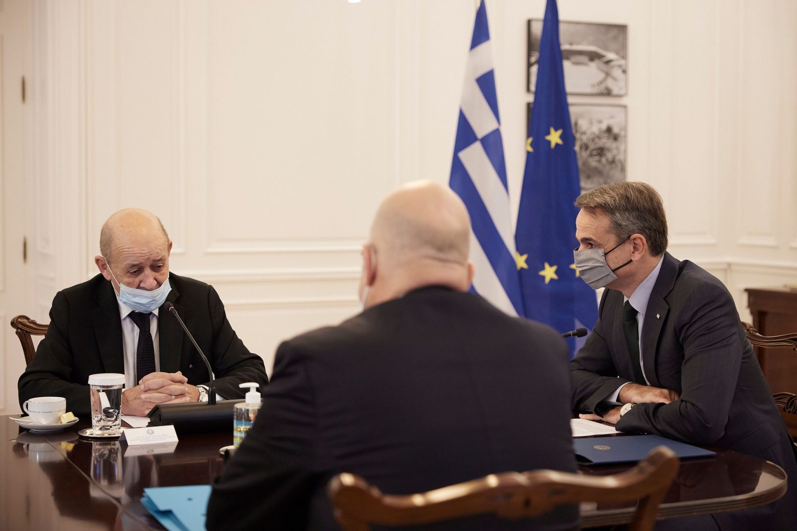 Τι συζήτησε ο Κυριάκος Μητσοτάκης με τον υπουργό Εξωτερικών της Γαλλίας