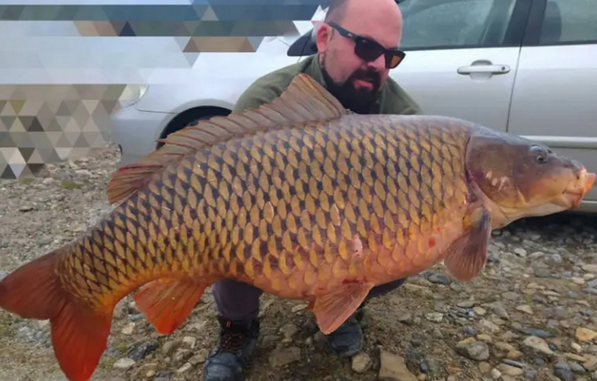 Κοζάνη: Ψαράς έπιασε τεράστιο ψάρι στη λίμνη Πολυφύτου 