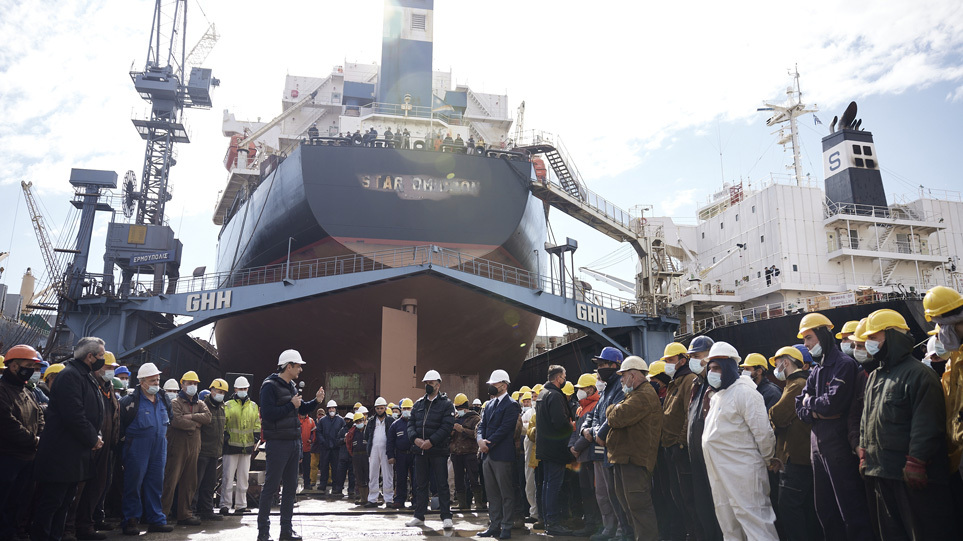 Μητσοτάκης: Παράδειγμα μεγάλης εθνικής επιτυχίας η ανάπτυξη των ναυπηγείων