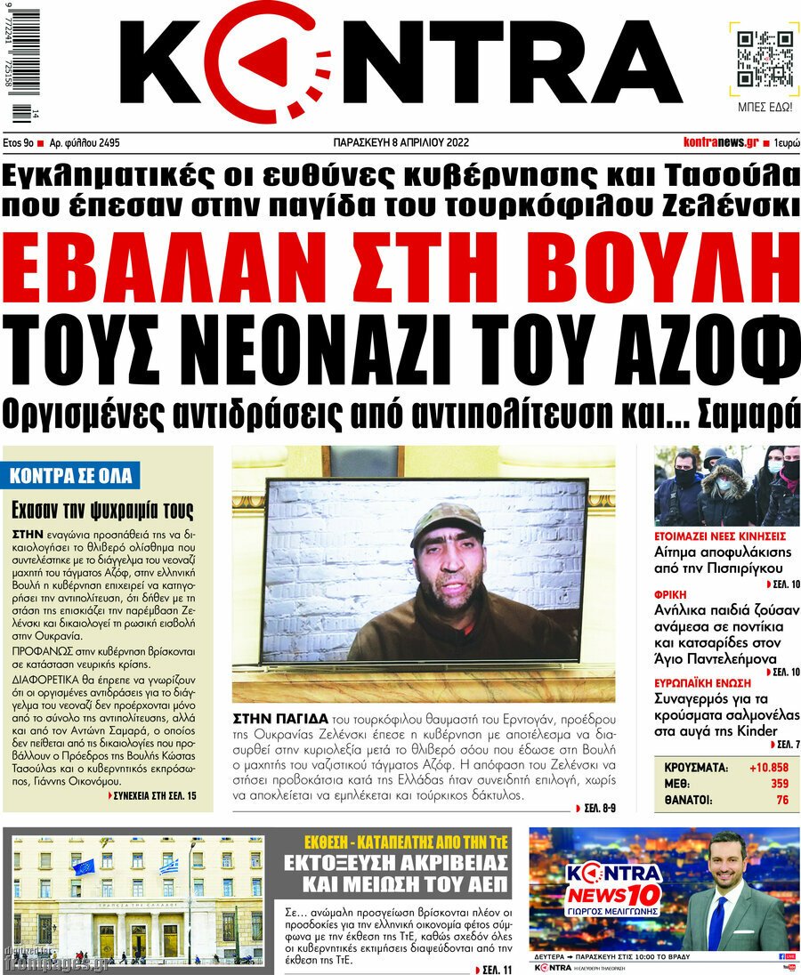 Τα πρωτοσέλιδα των πολιτικών και αθλητικών εφημερίδων