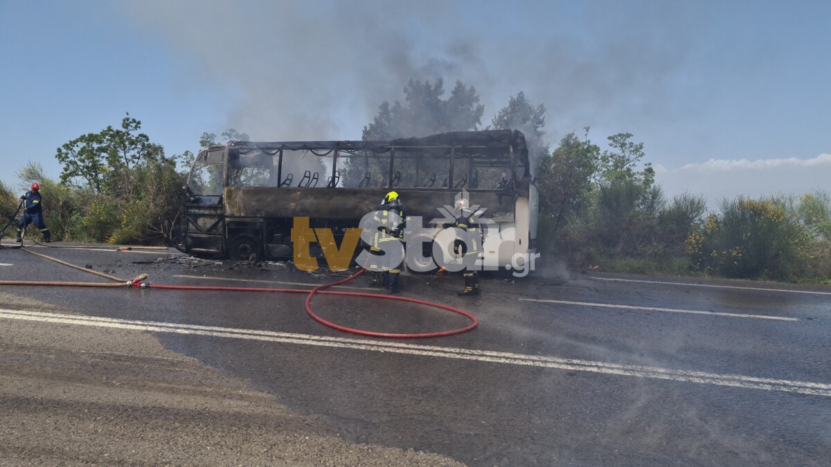 Μπράλος: Φωτιά σε λεωφορείο με προσκόπους στον Μπράλο