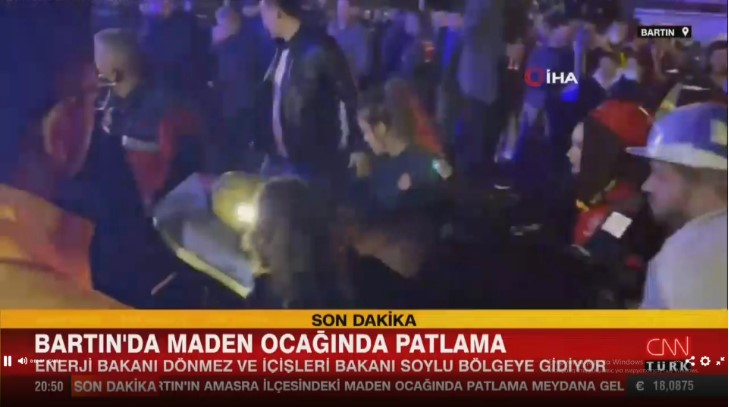 Τουρκία: Έκρηξη σε ορυχείο στην Αμάσρα – Εγκλωβίστηκαν δεκάδες εργάτες