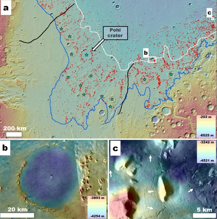 Μέγα-τσουνάμι ύψους 250 μέτρων προκάλεσε αστεροειδής στον Άρη πριν από 3,4 δισ. χρόνια