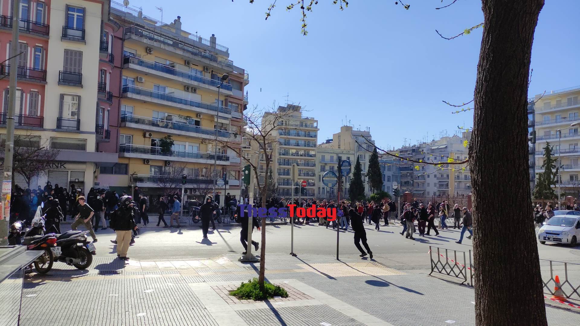 Θεσσαλονίκη: Επεισόδια μετά την πορεία για τα Τέμπη