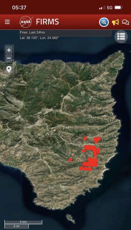 Φωτιά στην Κάρυστο: Τρία χωριά εκκενώθηκαν τα ξημερώματα