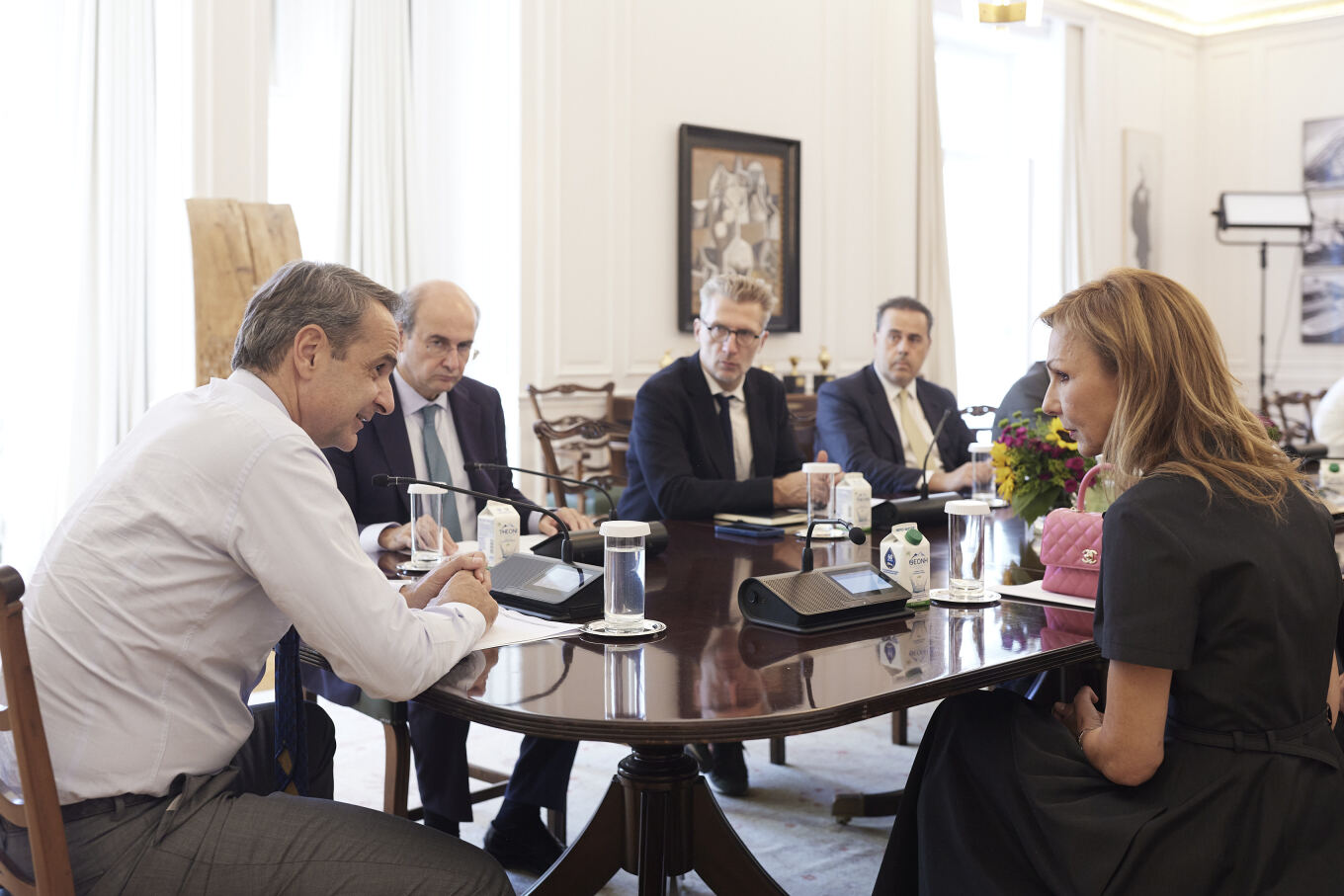 Συνάντηση Μητσοτάκη με το προεδρείο της Ένωσης Ελλήνων Εφοπλιστών