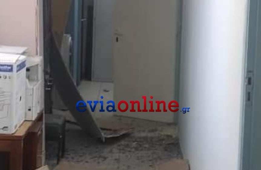Σεισμός στην Εύβοια: Ζημιές στο Αστυνομικό τμήμα Μαντουδίου