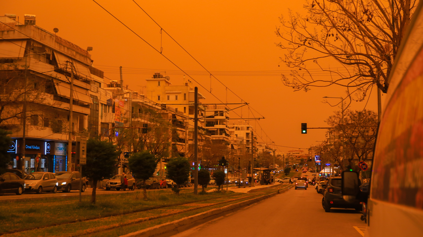 Στο έλεος της αφρικανικής σκόνης και η Αθήνα