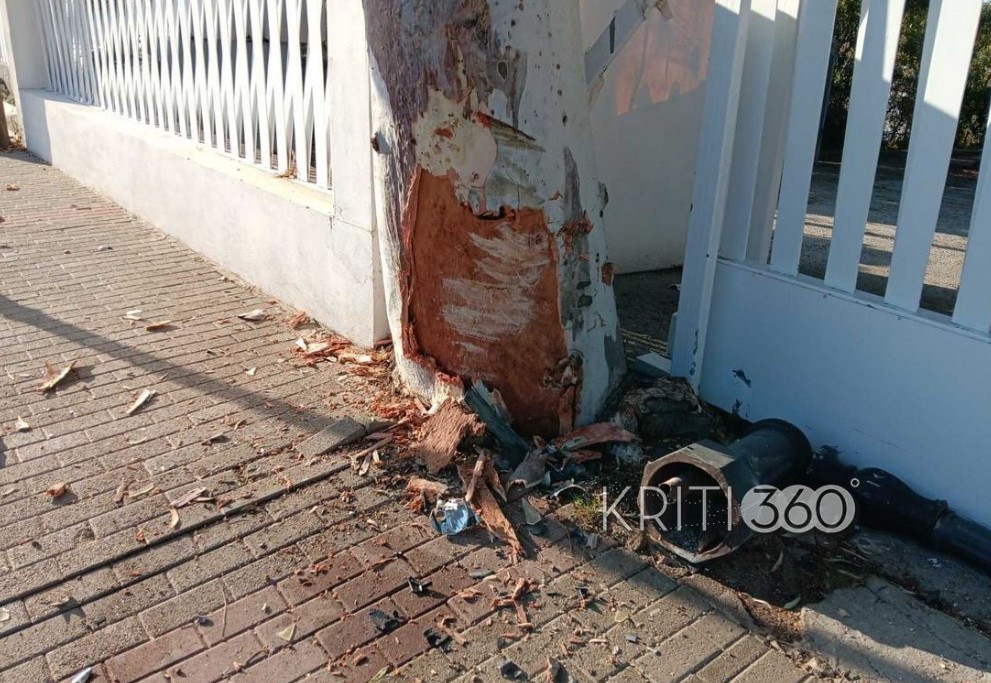 Χανιά: Αυτοκίνητο παρέσυρε πεζό και μετά «καρφώθηκε» σε δέντρο