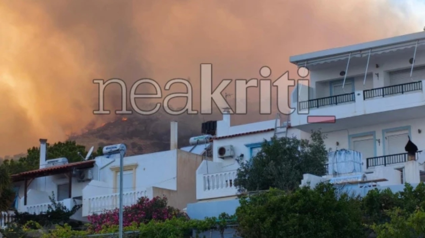 Ανεξέλεγκτη η φωτιά στο Λασίθι
