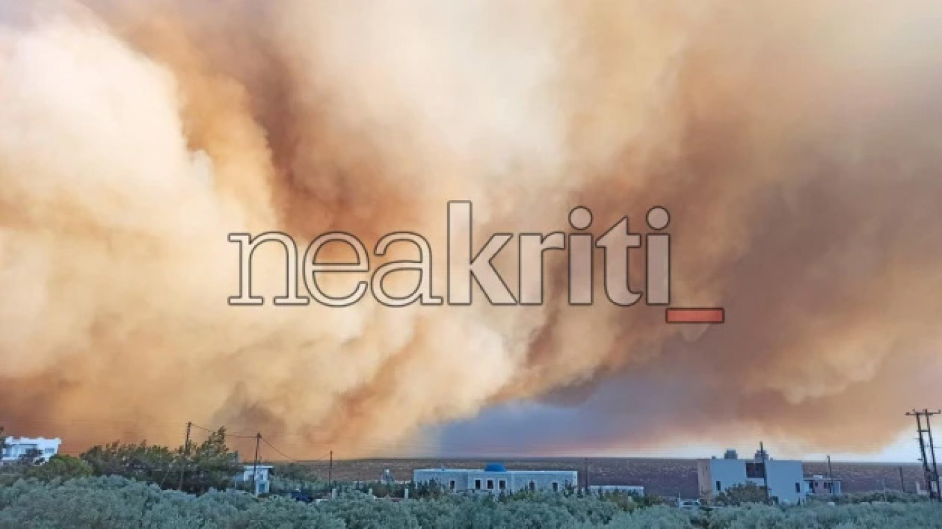 Ανεξέλεγκτη η φωτιά στο Λασίθι