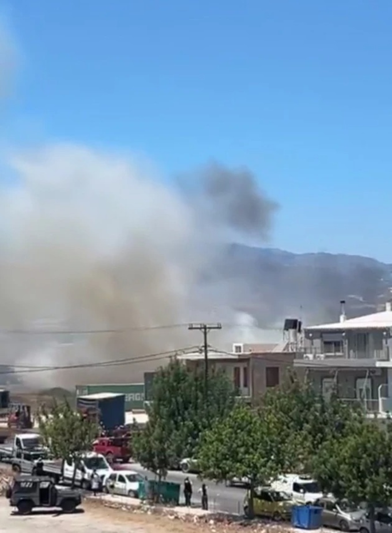 Ιεράπετρα: Φωτιά κοντά σε σπίτια στην Βιγλιά