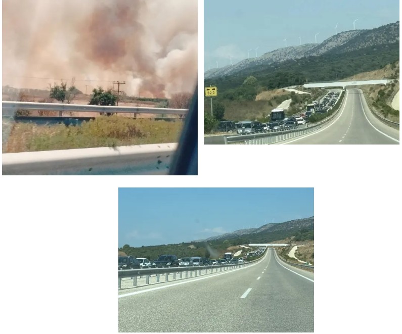 Φωτιά στον κάμπο της Γουριώτισσας στο Αγρίνιο