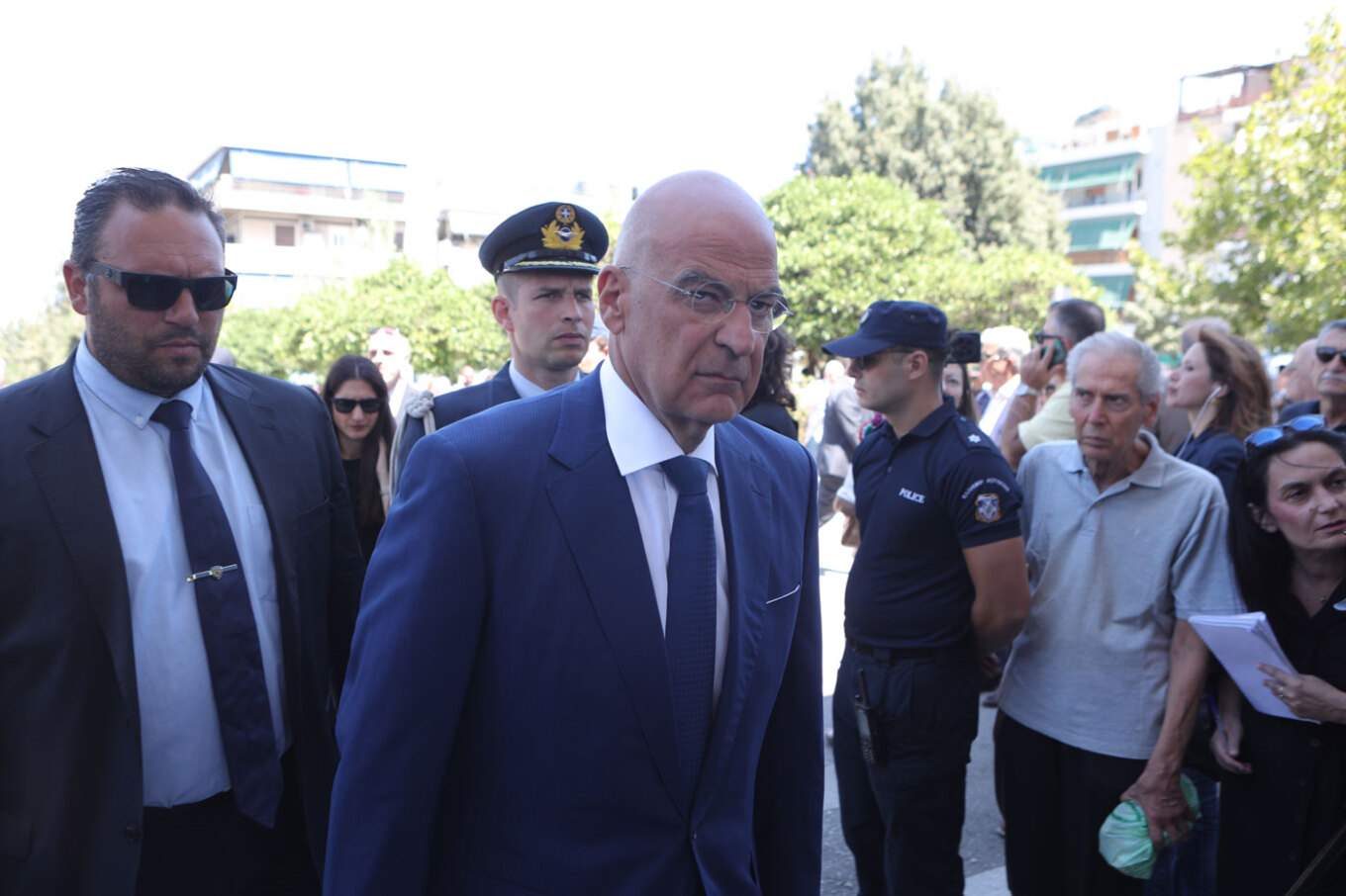 Δένδιας κηδεία Λένα Σαμαρά 