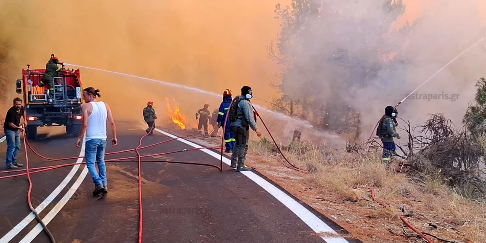 Πυρκαγιά στη Χίο
