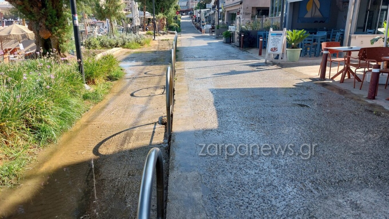 Χανιά: Γέμισε λύματα η παραλία της Νέας Χώρας