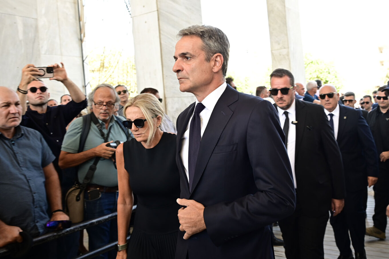 Μητσοτάκης κηδεία Σαμαρά