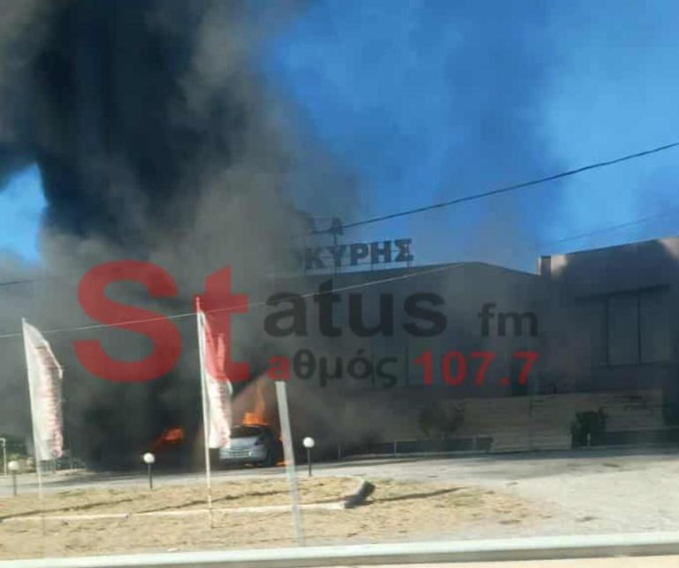 Θεσσαλονίκη: Φωτιά σε εργοστάσιο επίπλων στη Μίκρα