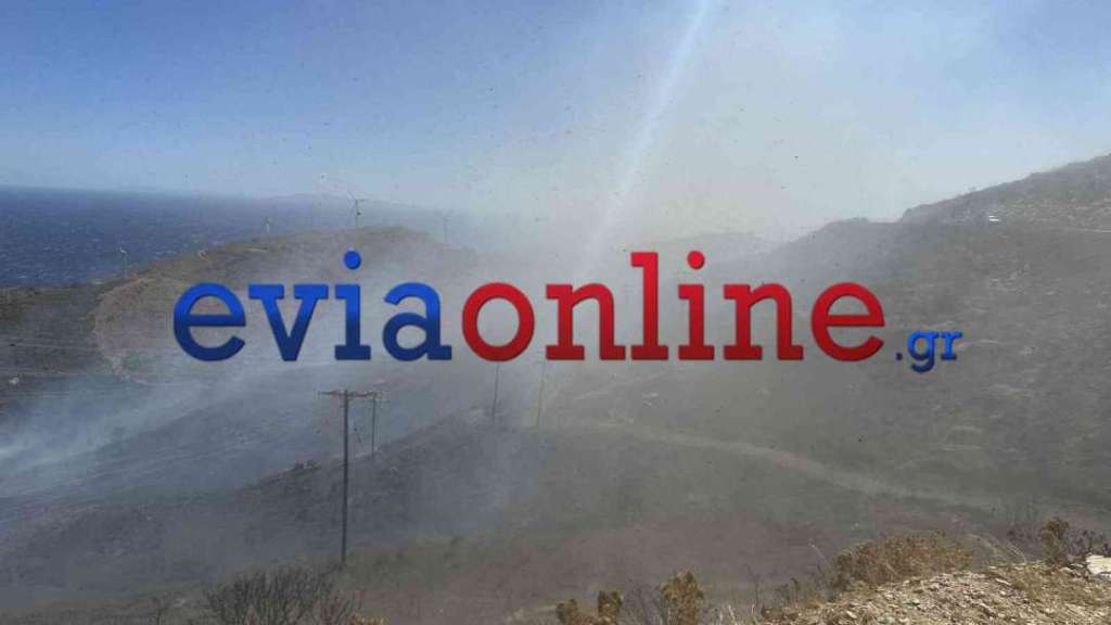 Εύβοια: Καλύτερη η εικόνα της φωτιάς στην Κάρυστο