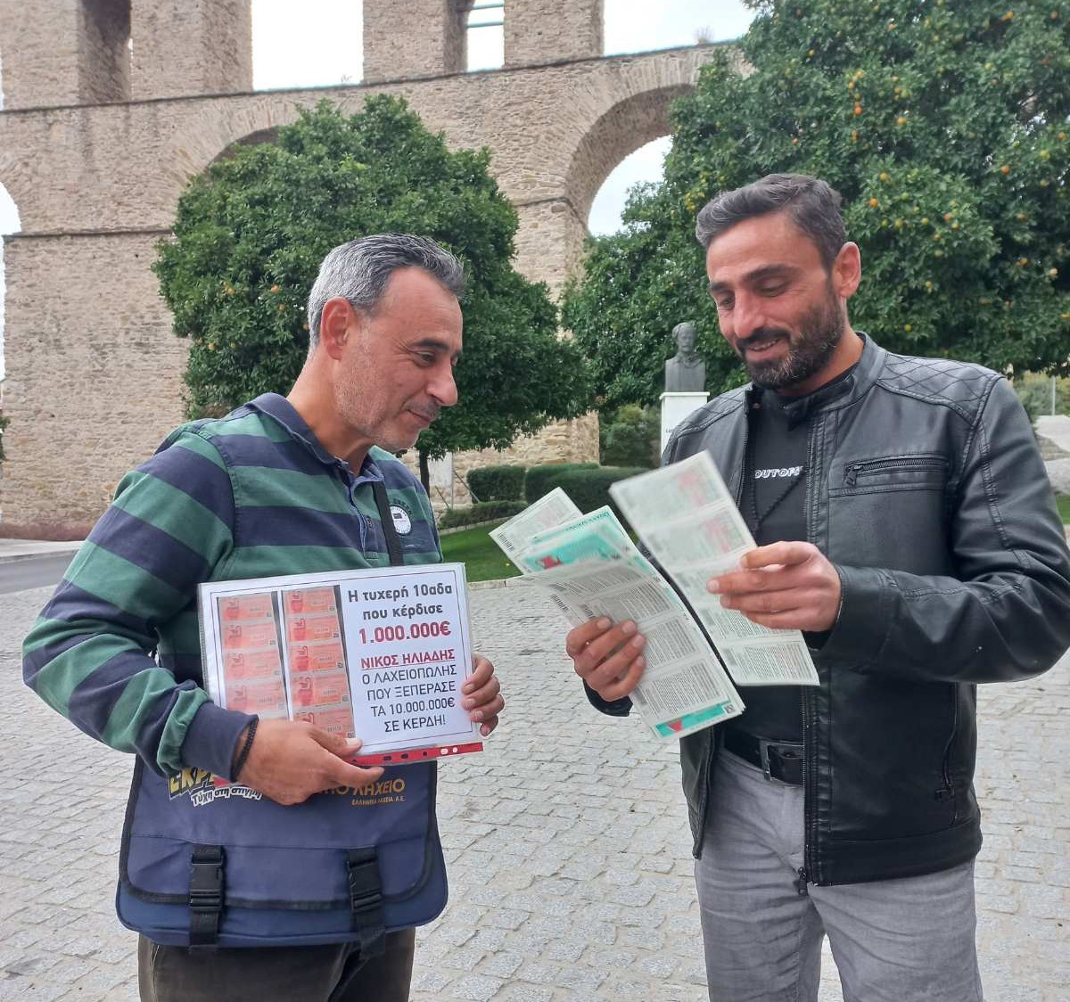 Νίκος Ηλιάδης, λαχειοπώλης στην Καβάλα