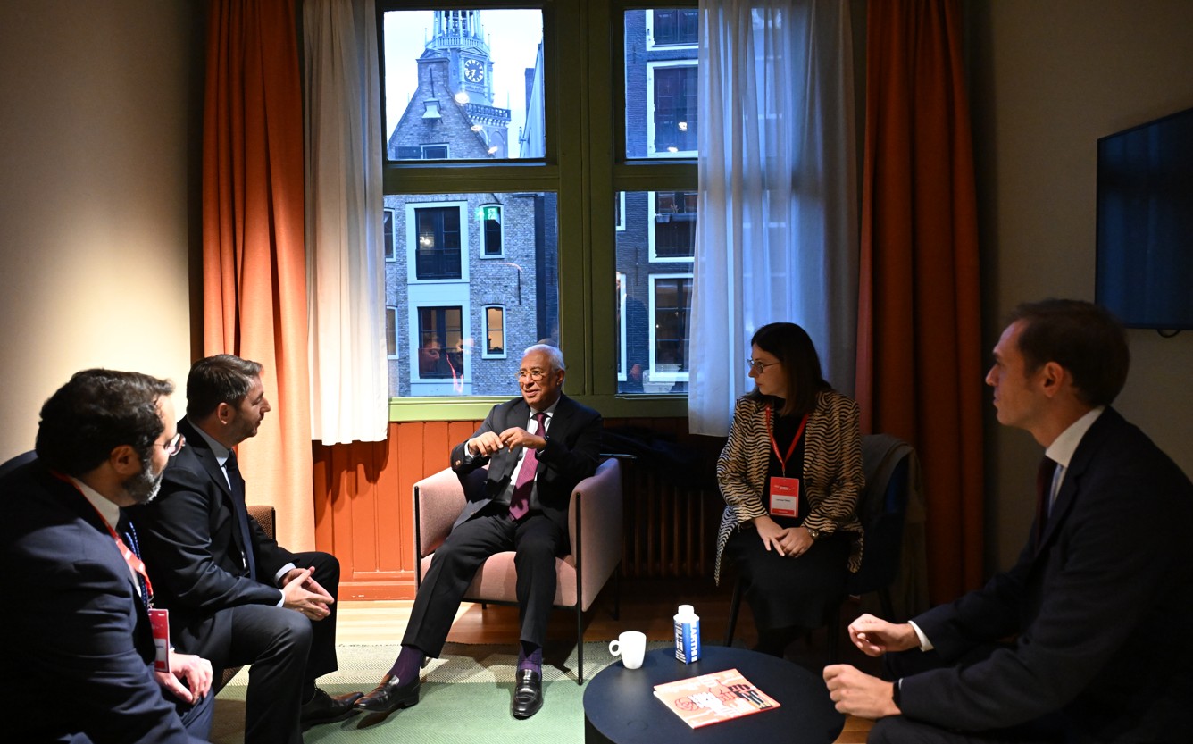 Συνάντηση Νίκου Ανδρουλάκη με Αντόνιο Κόστα στο Άμστερνταμ