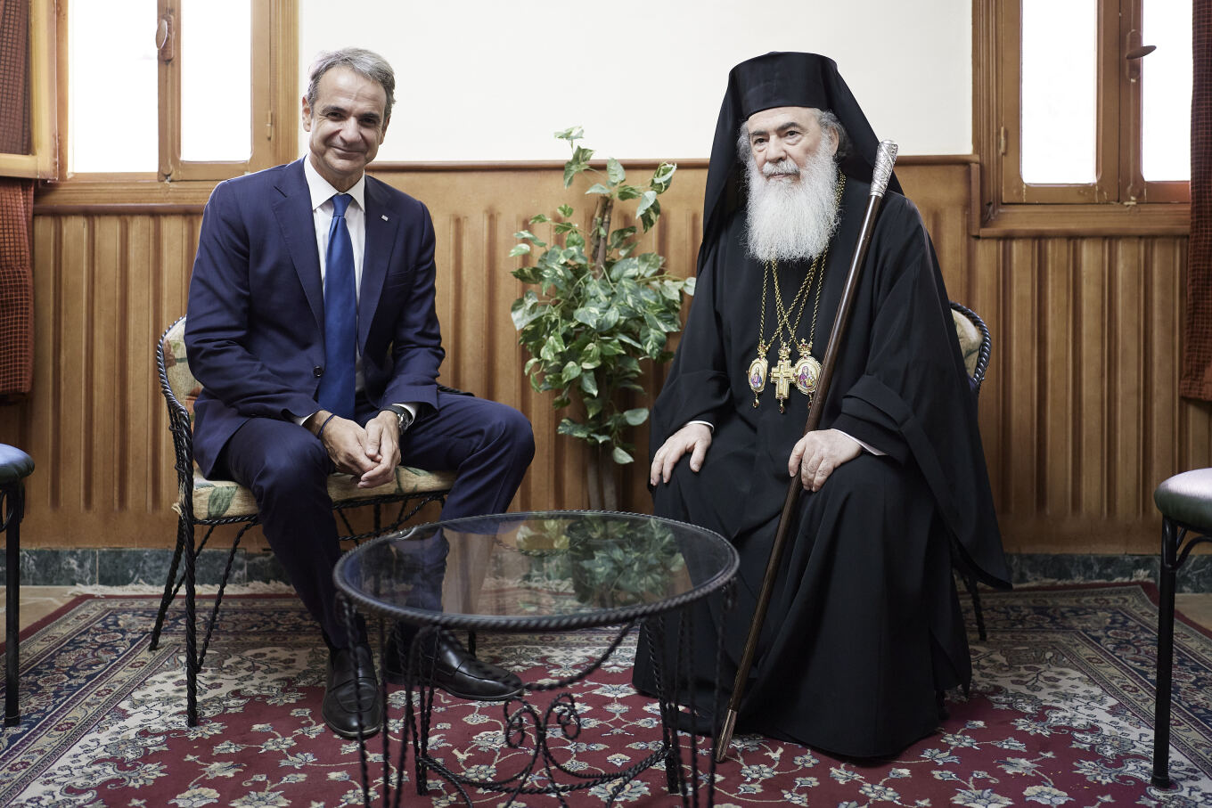 Στην ενθρόνιση του νέου Αρχιεπισκόπου Σινά ο Πρωθυπουργός