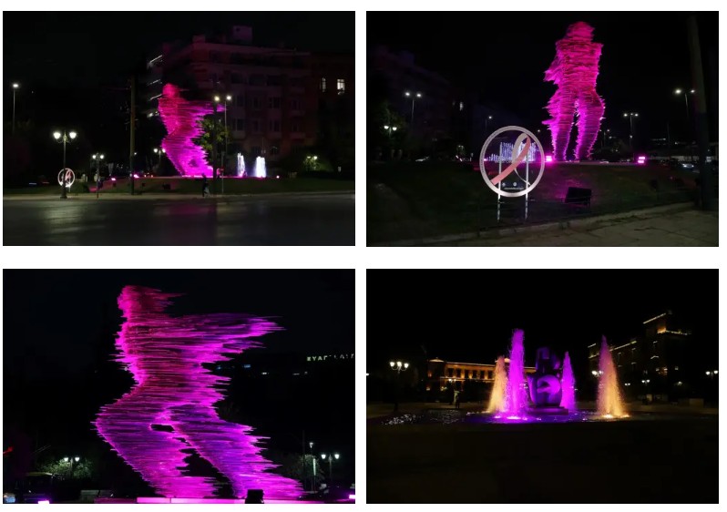 Γιατί «ντύθηκαν» στα ροζ Πλατεία Κοτζιά και Δρομέας