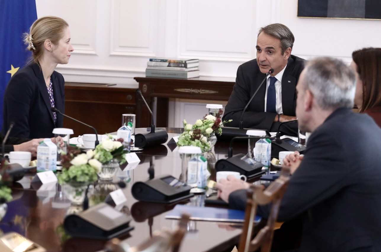 Συνάντηση του Πρωθυπουργού με την Κάγια Κάλας