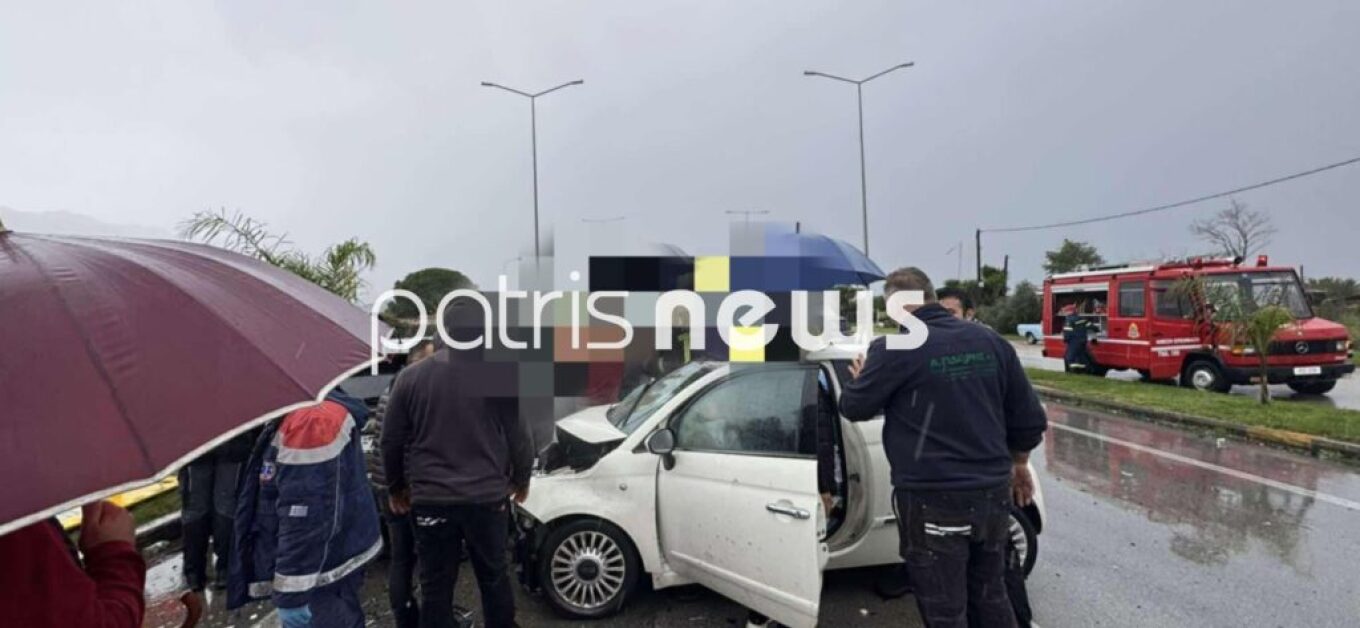 Επτά τραυματίες σε καραμπόλα τριών οχημάτων στην Πατρών-Πύργου