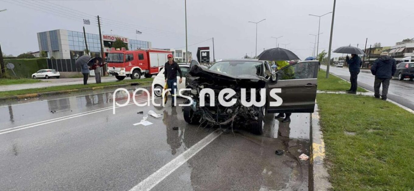 Επτά τραυματίες σε καραμπόλα τριών οχημάτων στην Πατρών-Πύργου
