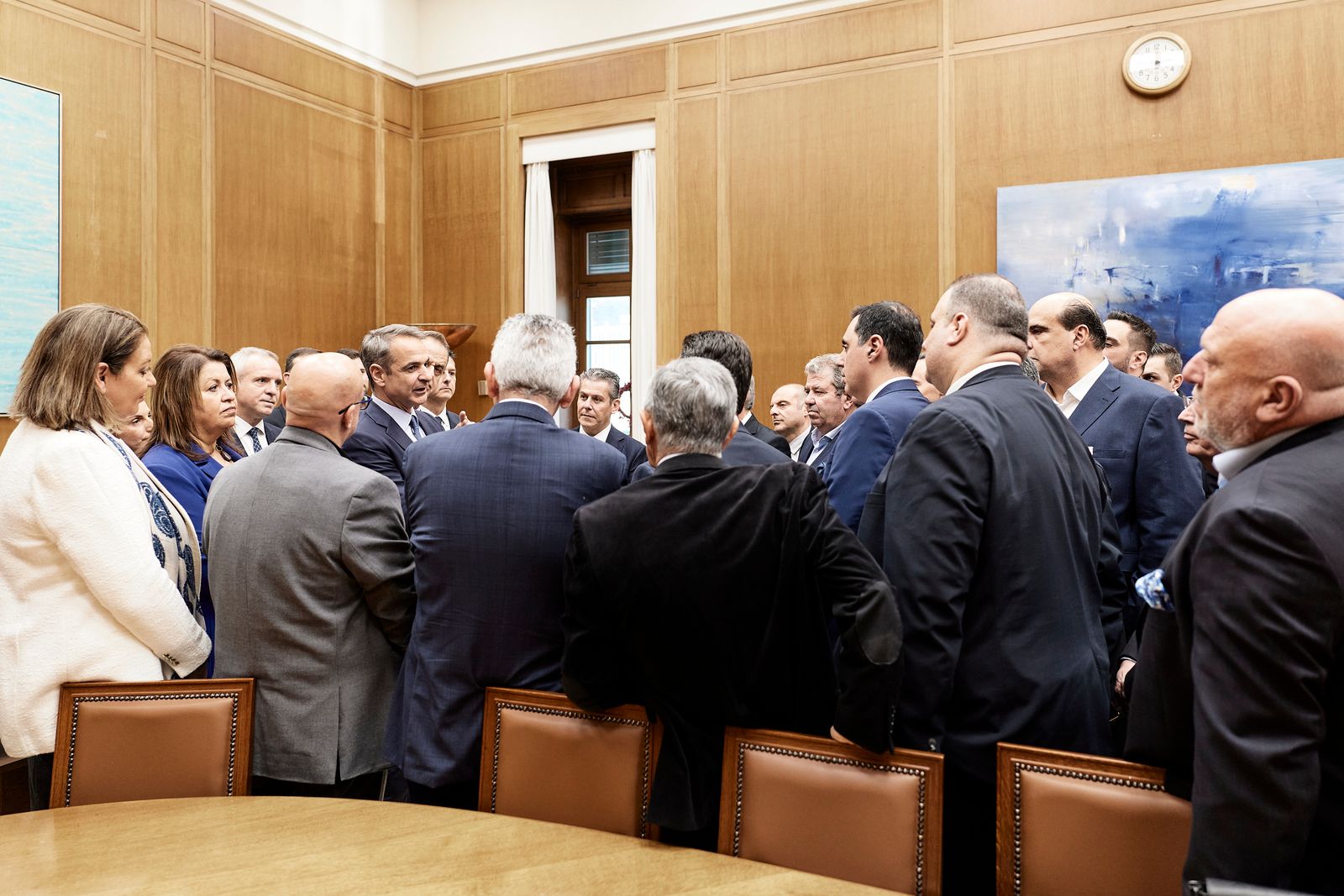 Συνάντηση Μητσοτάκη με τους νεοεκλεγέντες Προέδρους ΔΕΕΠ