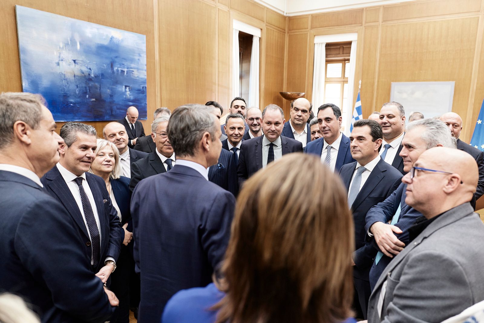 Συνάντηση Μητσοτάκη με τους νεοεκλεγέντες Προέδρους ΔΕΕΠ