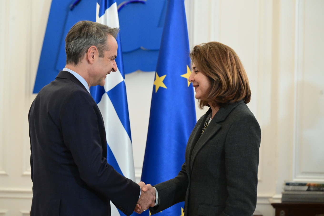 Τι συζήτησε ο Μητσοτάκης με την Μαρία Άνχελα Ολγκίν