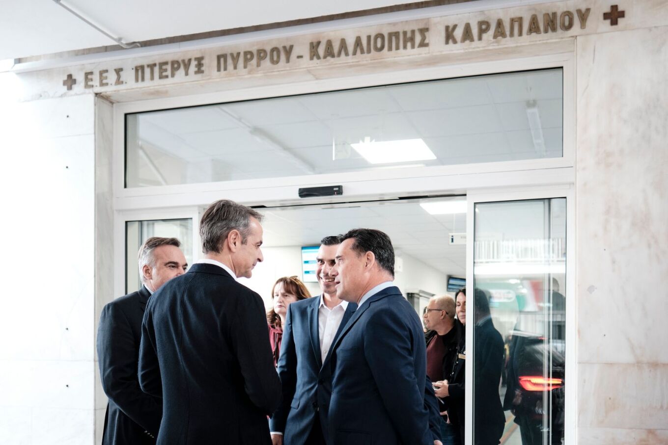 Στα εγκαίνια του ανακαινισμένου ΤΕΠ στον «Ερυθρό Σταυρό» ο Μητσοτάκης