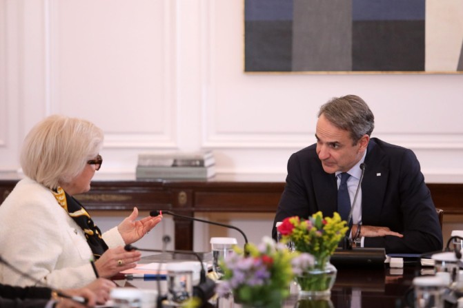 Τι συζήτησε ο Μητσοτάκης με την Γαλλίδα υπουργό Ενόπλων Δυνάμεων