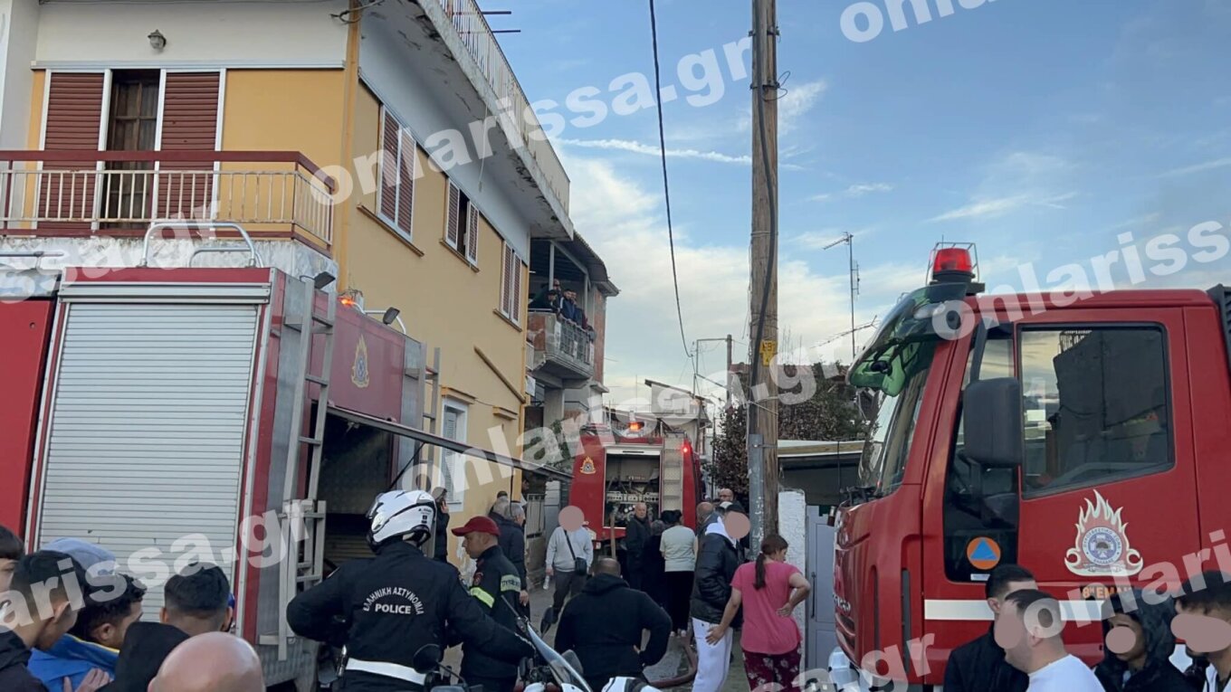 Λάρισα: Φωτιά σε διαμέρισμα