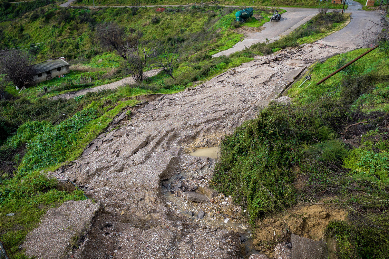 Μαζαράκι Ηλείας: Συγκλονιστικές εικόνες από drone