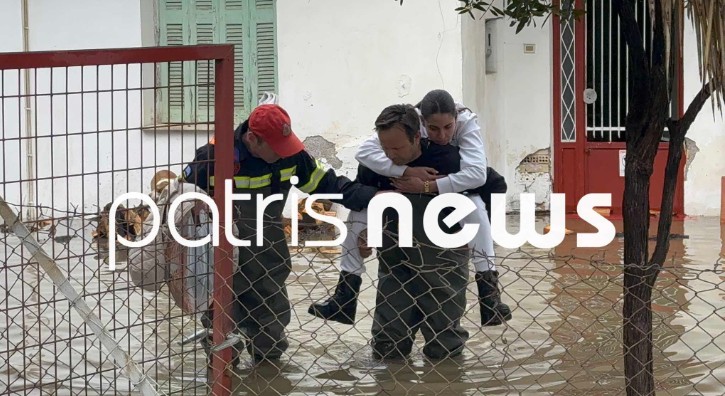 Προβλήματα από την κακοκαιρία στον Πύργο: Έσπασε η γέφυρα του Ενιπέα 