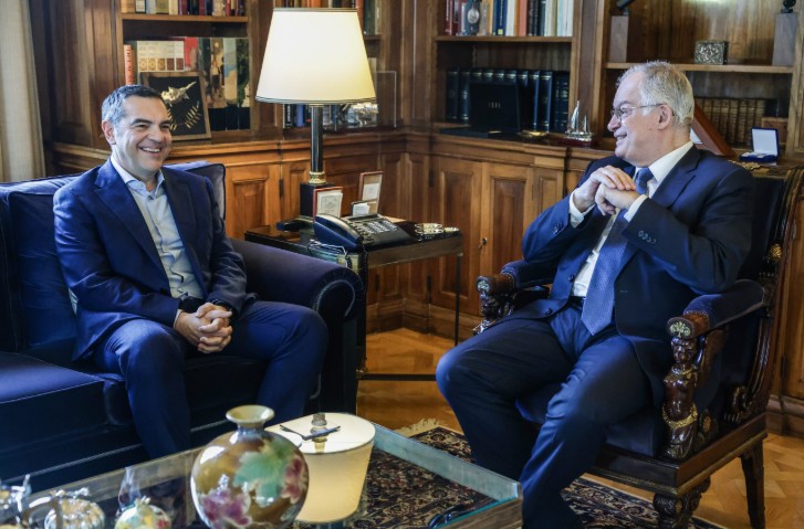 Συνάντηση Τσίπρα - Τασούλα στο Προεδρικό Μέγαρο