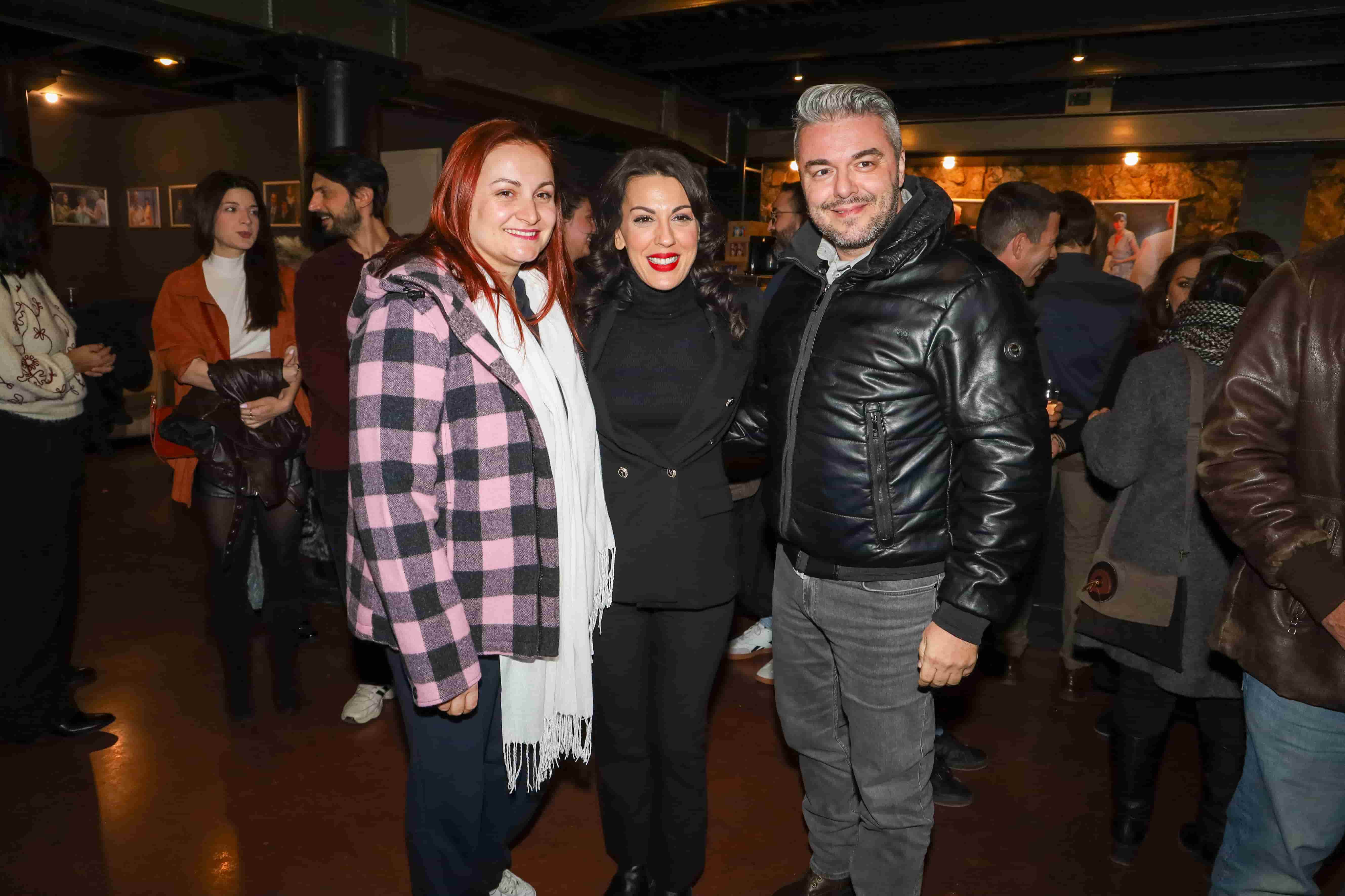 Η Άννα Μενενάκου μαζί με τον Πέτρο Πολυχρονίδη και τη σύζυγό του