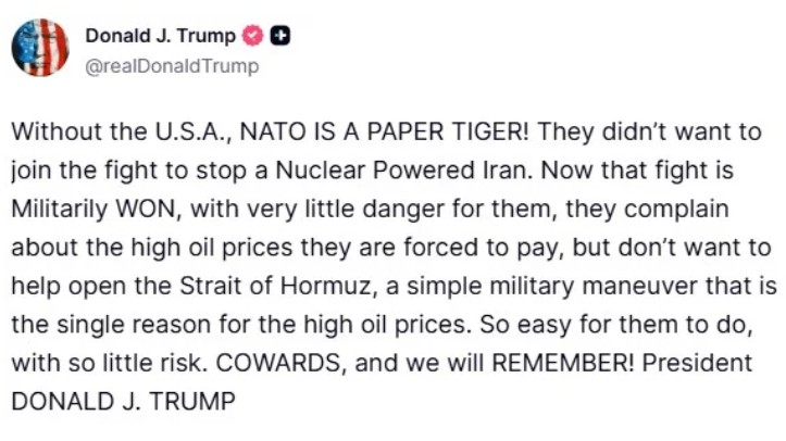 Νέο ξέσπασμα Τραμπ κατά των Συμμάχων