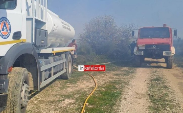 Φωτιά σε δασική έκταση στην Κεφαλονιά