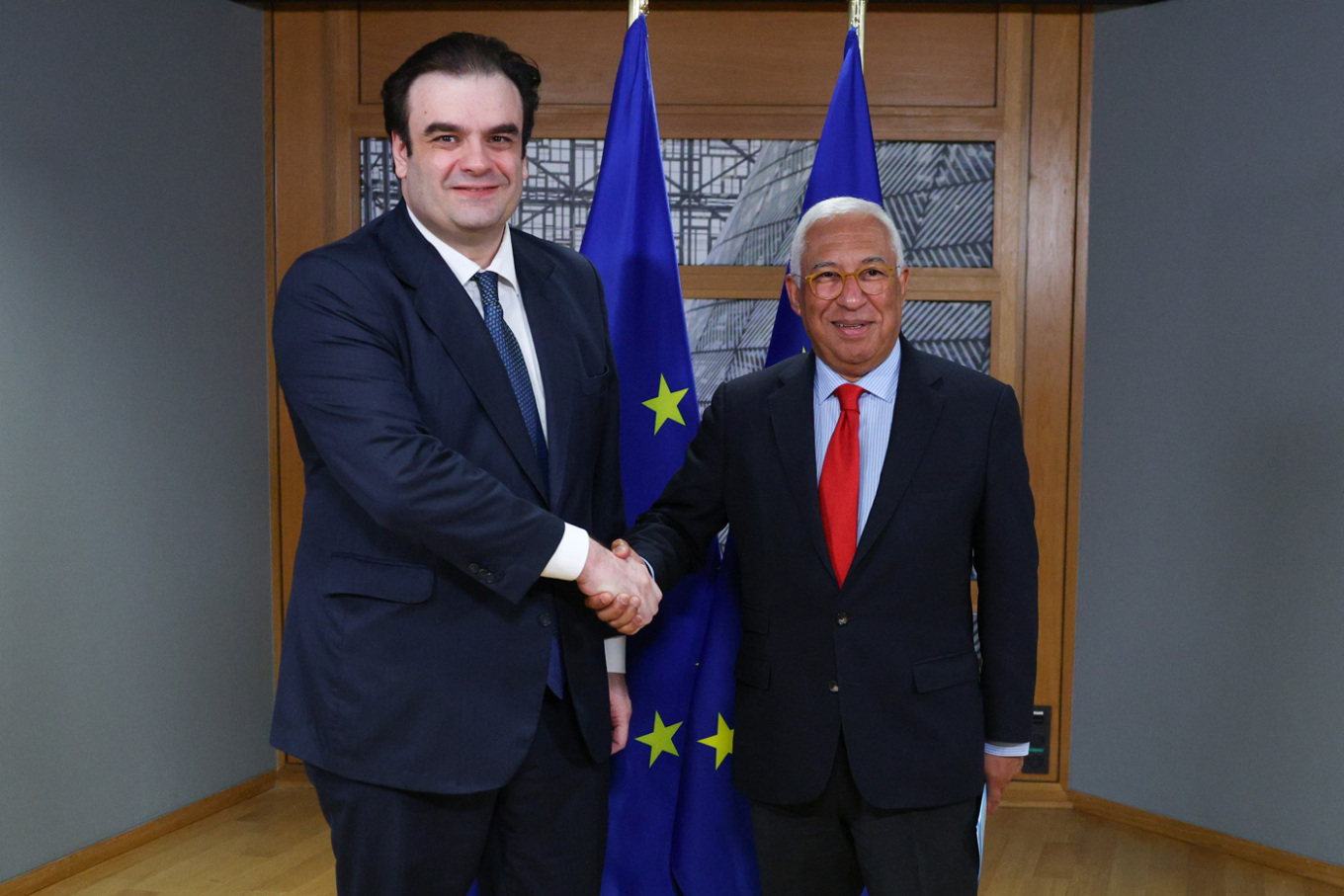  Συναντήσεις Πιερρακάκη με Αντόνιο Κόστα και Ούρσουλα φον ντερ Λάιεν