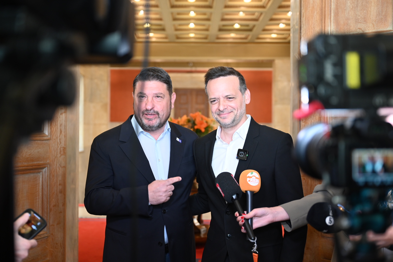 Συνάντηση Χάρη Δούκα με τον Νίκο Χαρδαλιά