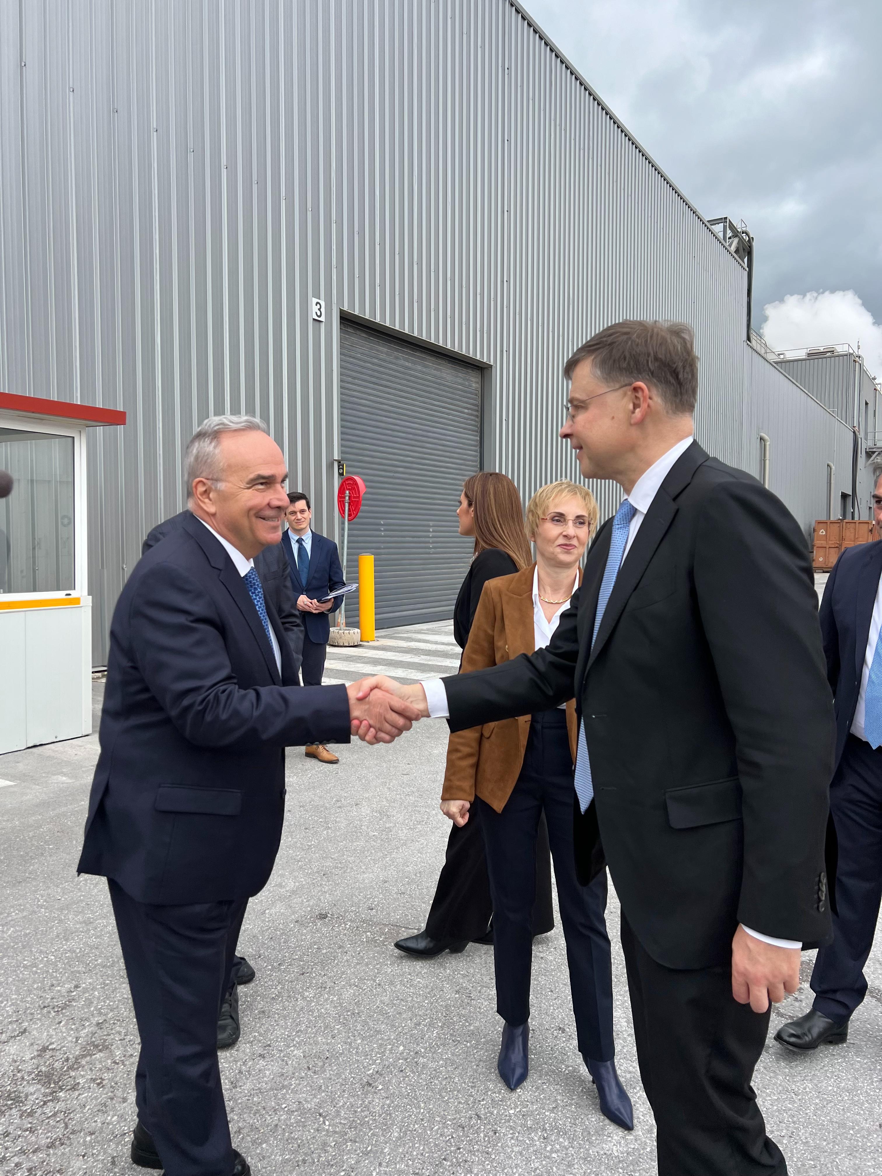 Επίσκεψη Παπαθανάση-Ντομπρόβσκις 