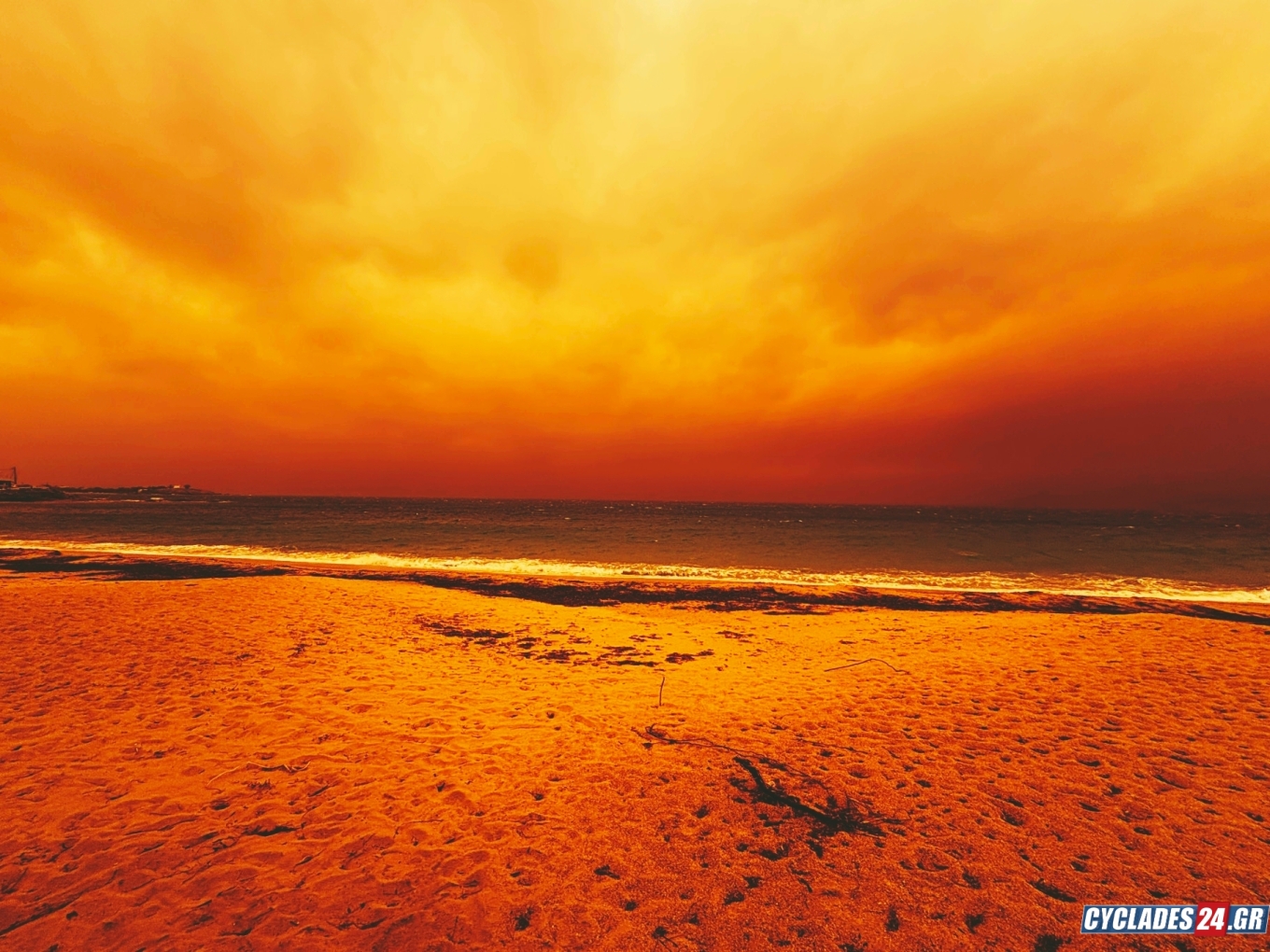  Η αφρικανική σκόνη κάλυψε Κρήτη και Κυκλάδες