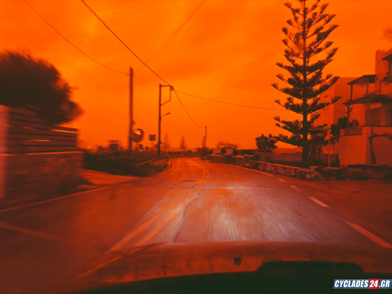  Η αφρικανική σκόνη κάλυψε Κρήτη και Κυκλάδες