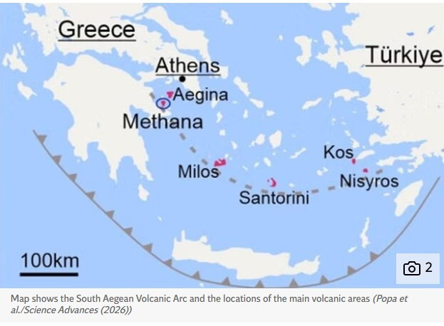 Το ηφαίστειο των Μεθάνων διαπιστώθηκε ότι συσσωρεύει τεράστιες ποσότητες μάγματος στο υπέδαφος. Μέχρι πρότινος θεωρούταν ανενεργό για 100.000 χρόνια, χωρίς να εκτοξεύει λάβα, ούτε να εμφανίζει εκρήξεις ή σύννεφα τέφρας. Οι ερευνητές διαπίστωσαν ότι το ηφαίστειο συσσωρεύει σταθερά τεράστιες ποσότητες μάγματος βαθιά μέσα στους μαγματικούς θαλάμους του, γεγονός που οδηγεί σε επανεξέταση της απειλής των «σιωπηλών» ηφαιστείων, σύμφωνα με τον Independent. Οι επιστήμονες μελέτησαν μικροσκοπικούς κρυστάλλους ζιρκον