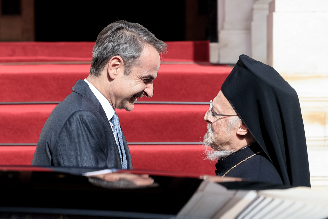 Συνάντηση Μητσοτάκη - Βαρθολομαίου
