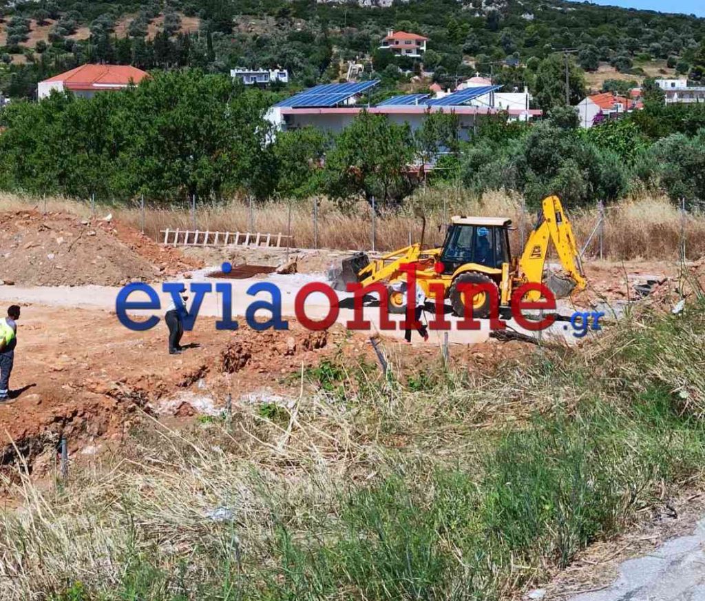 Εύβοια: Στελέχη της Εφορείας Αρχαιοτήτων στα έργα που γίνονται στο Αλιβέρι